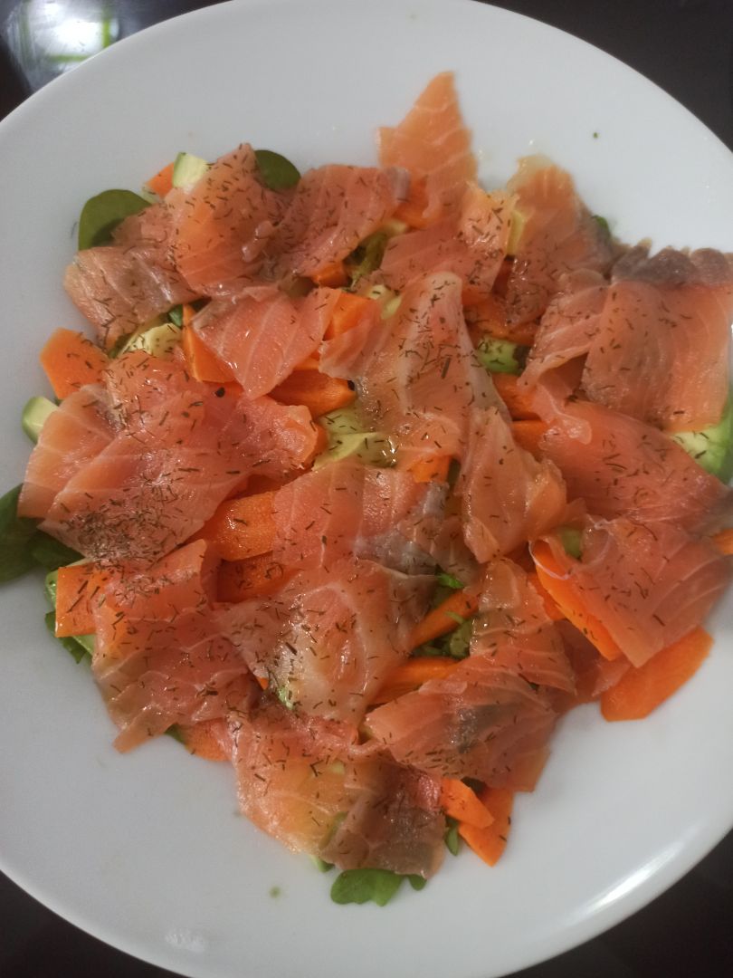 Ensalada salmón y aguacate Ensalada salmón y aguacate
