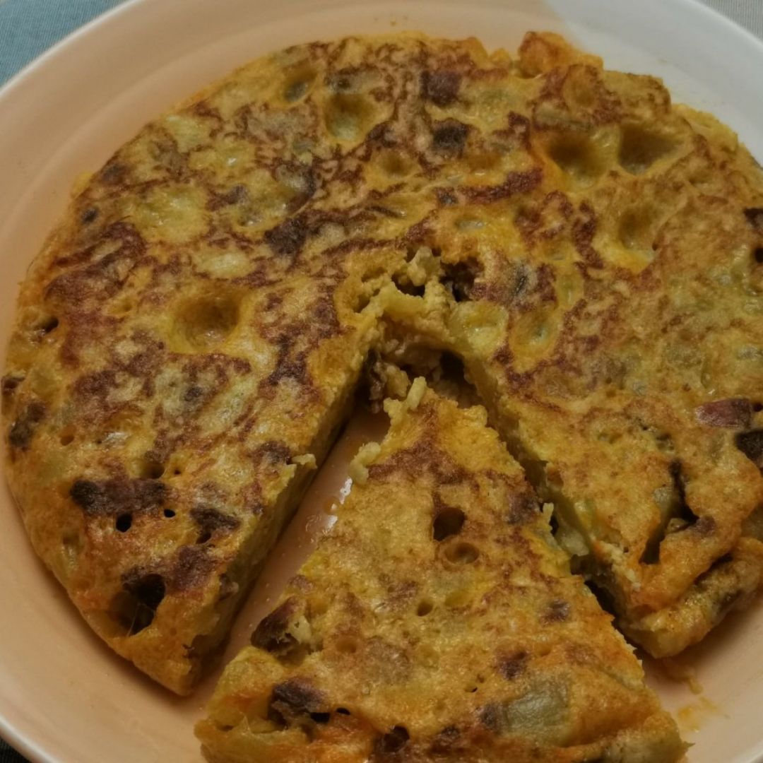 Tortilla realfooder de chorizo y patata