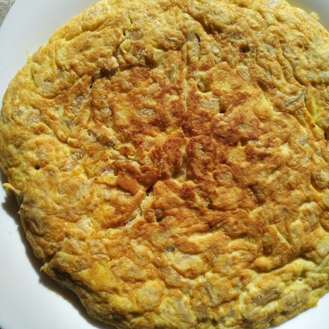 Tortilla de alubias blancas 😋 Tortilla de alubias blancas 😋