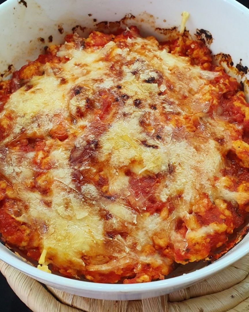 Gratinado de berejena con pollo Paso 3 Gratinado de berejena con pollo Paso 3