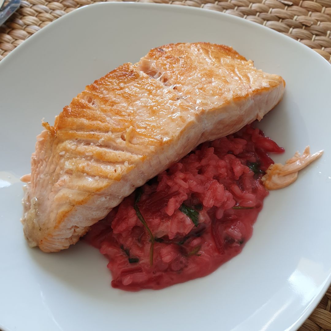 Risotto de salmón Risotto de salmón