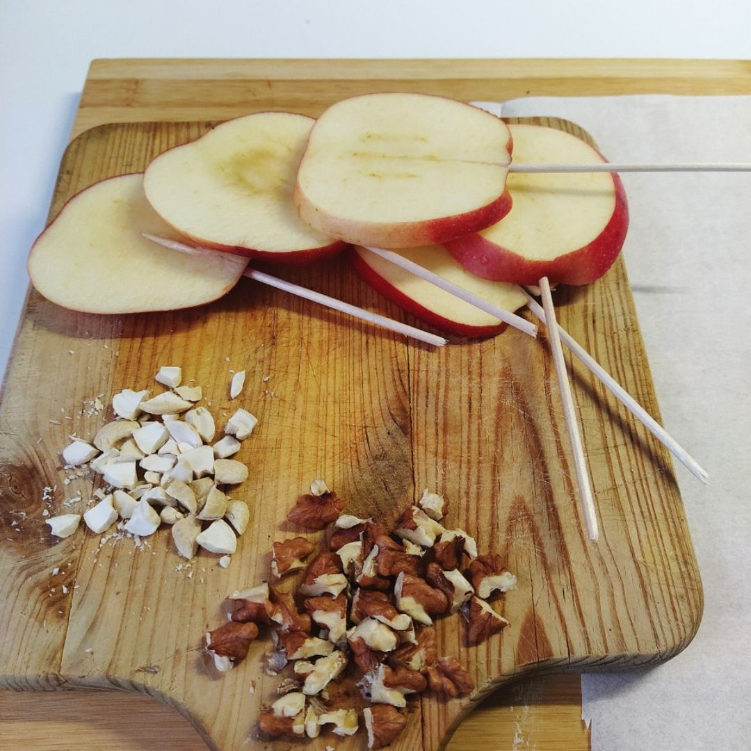 Piruletas de manzana 🍎 y 🍫 Paso 0