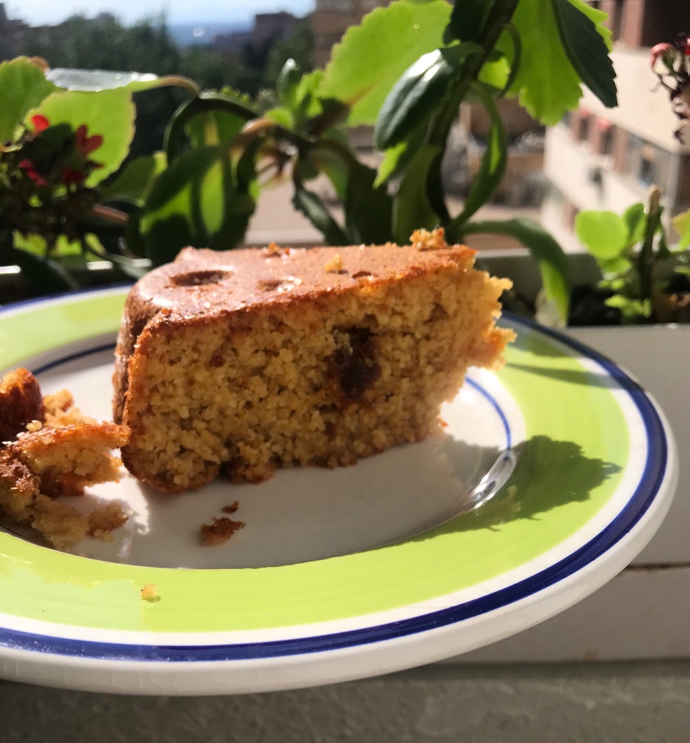 Bizcocho sin harina, sin azúcar y sin gluten