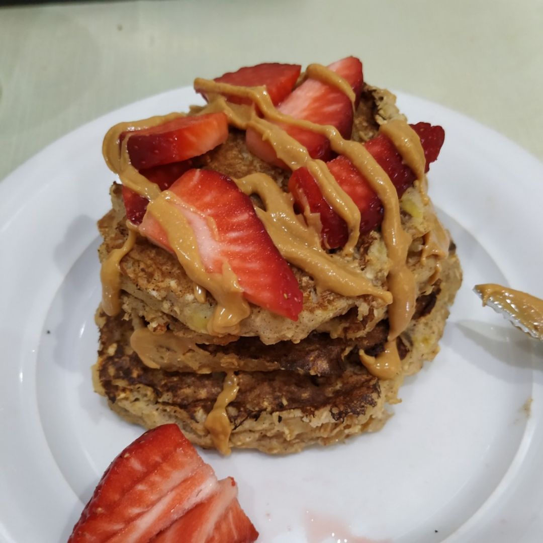 Banana pancakes con 3 ingredientes Banana pancakes con 3 ingredientes