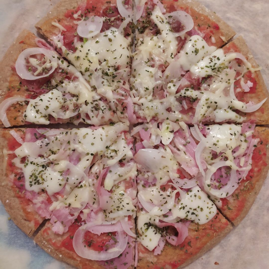 Pizza con harina de espelta integral Pizza con harina de espelta integral