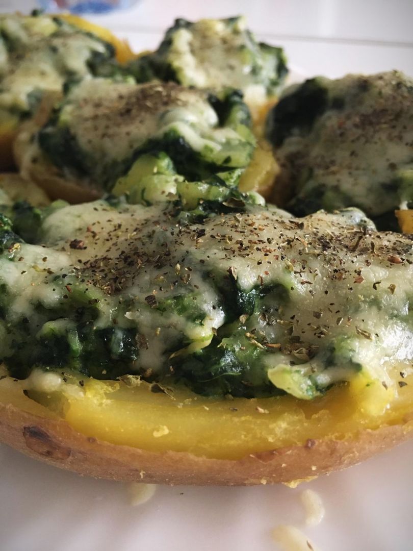 Patatas rellenas de espinacas Patatas rellenas de espinacas
