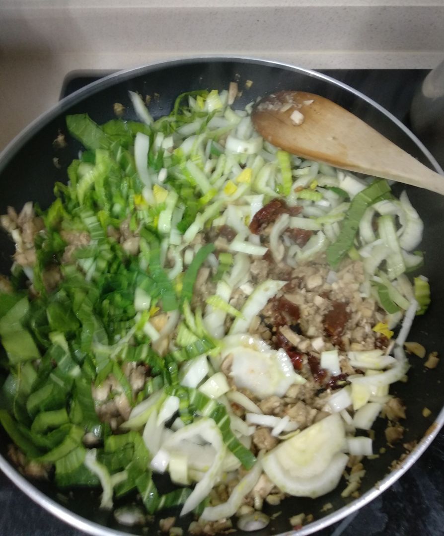 Tagliatelle con verduras Paso 2 Tagliatelle con verduras Paso 2
