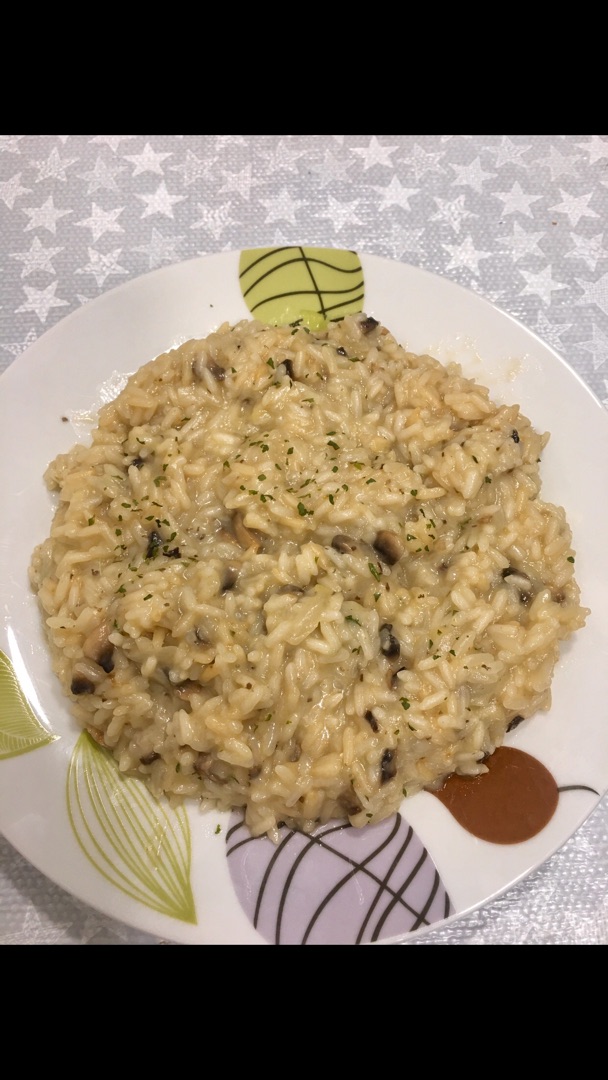 Rissoto con champiñones 