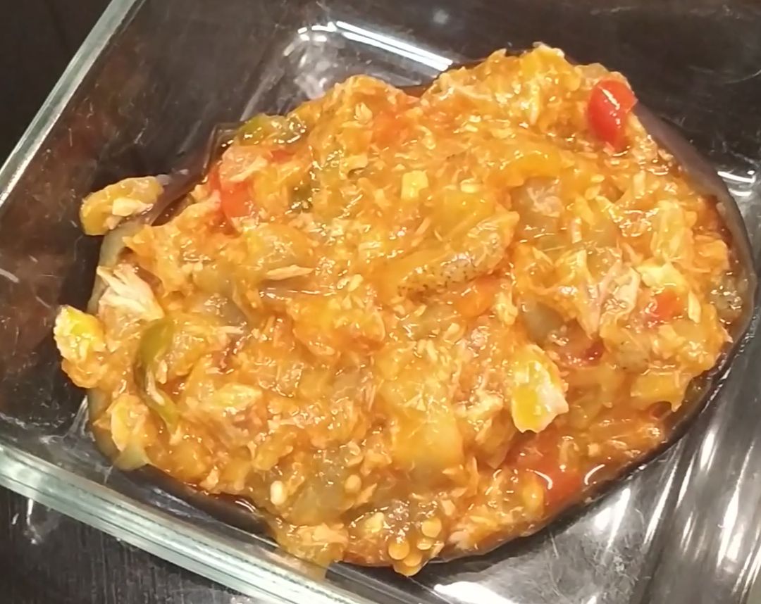 🍆 Berenjenas rellenas de verduras 🧅🌶️🍆 Paso 2