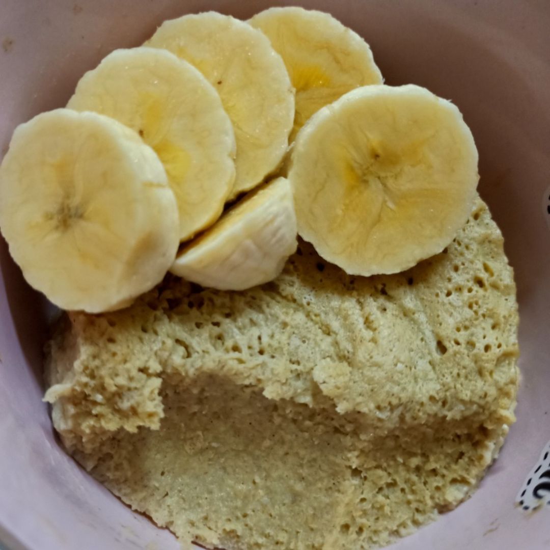 Mugcake plátano y avena