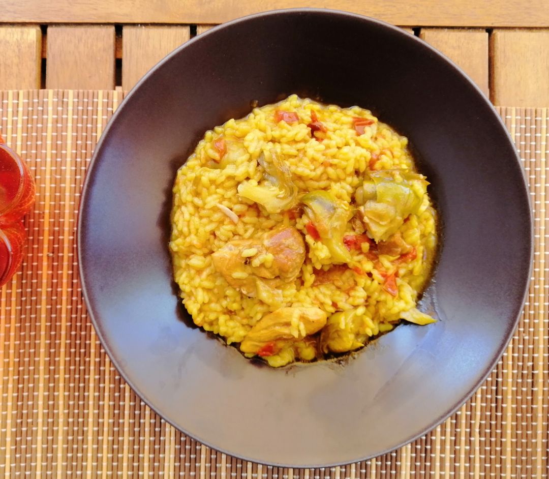 Arroz meloso con alcachofas Arroz meloso con alcachofas