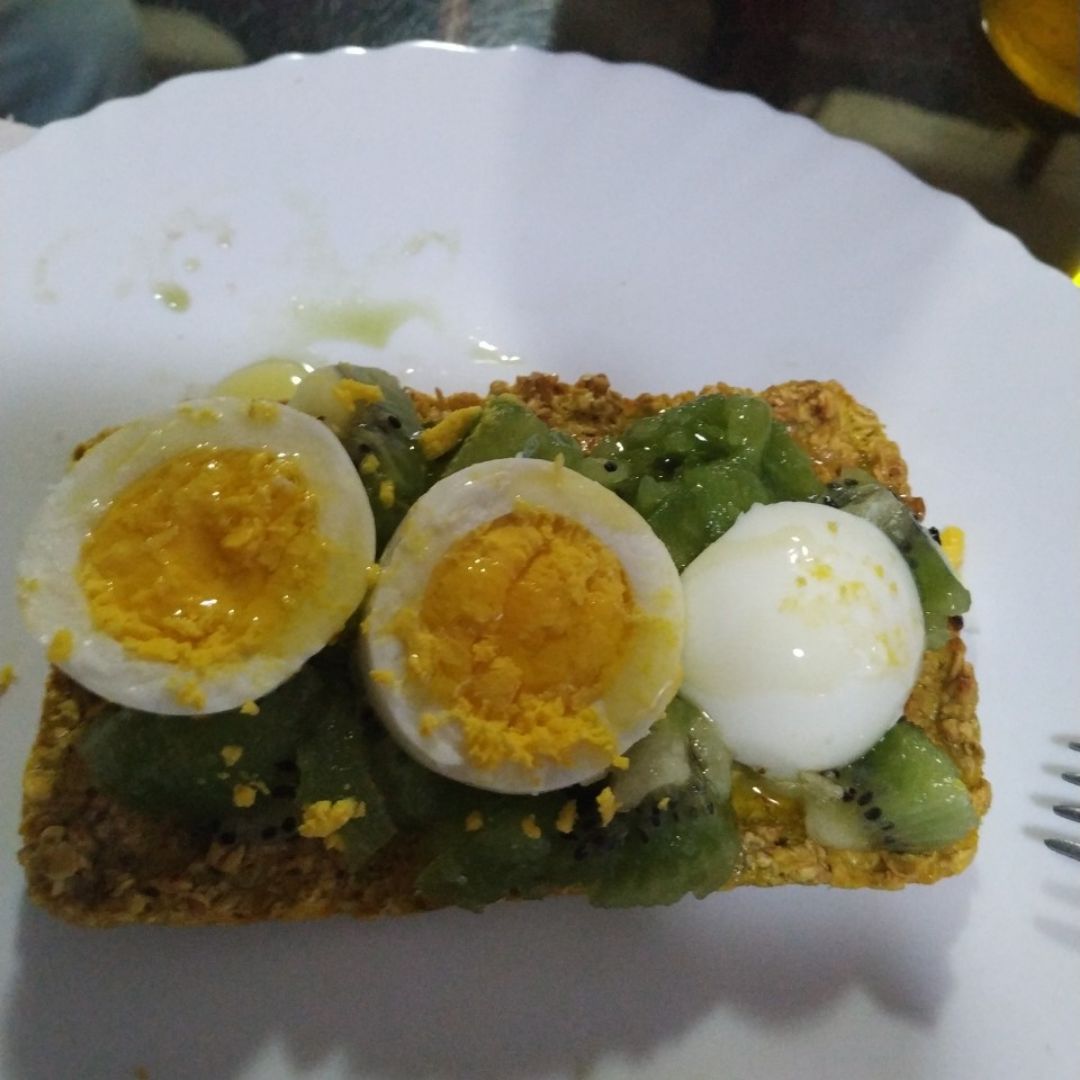 Tosta de copos de avena Tosta de copos de avena