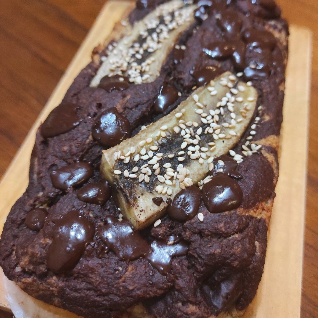 Banana bread de dos colores 🍫😜 Banana bread de dos colores 🍫😜
