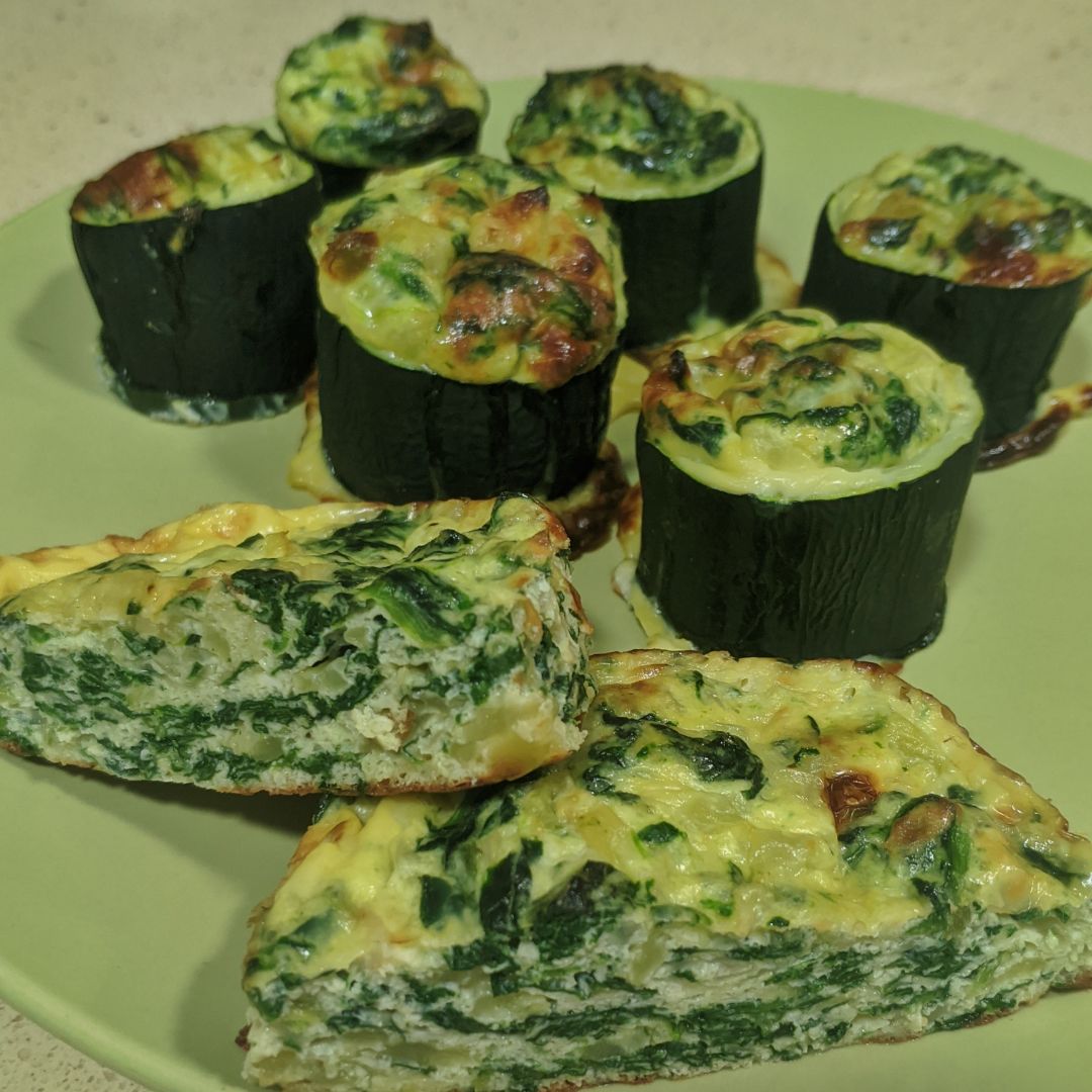 Volovanes de calabacín con espinacas y ricotta Volovanes de calabacín con espinacas y ricotta