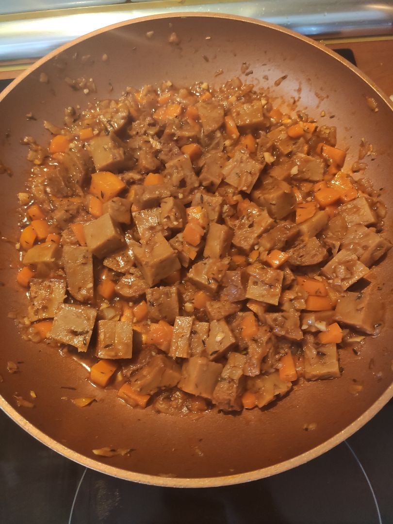 Seitan a la cerveza Seitan a la cerveza