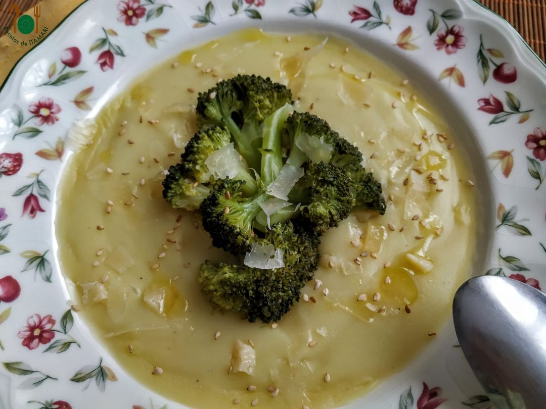 Crema de verduras con brócoli Crema de verduras con brócoli