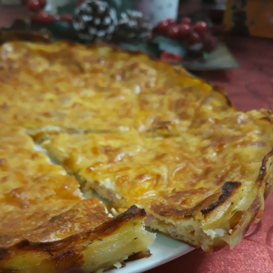 Quiché de jamon y patatas Quiché de jamon y patatas
