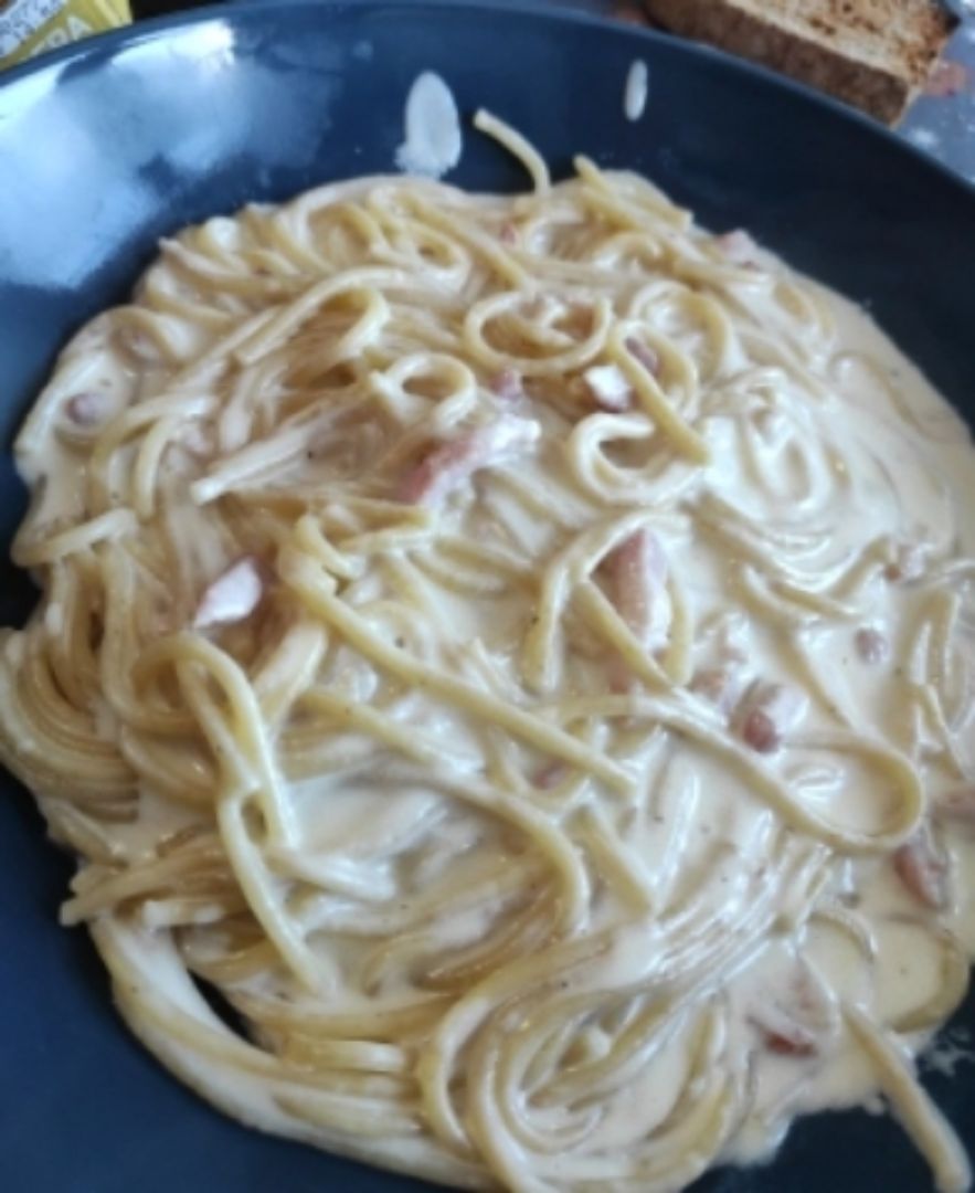 Spaghetti integral a la carbonara