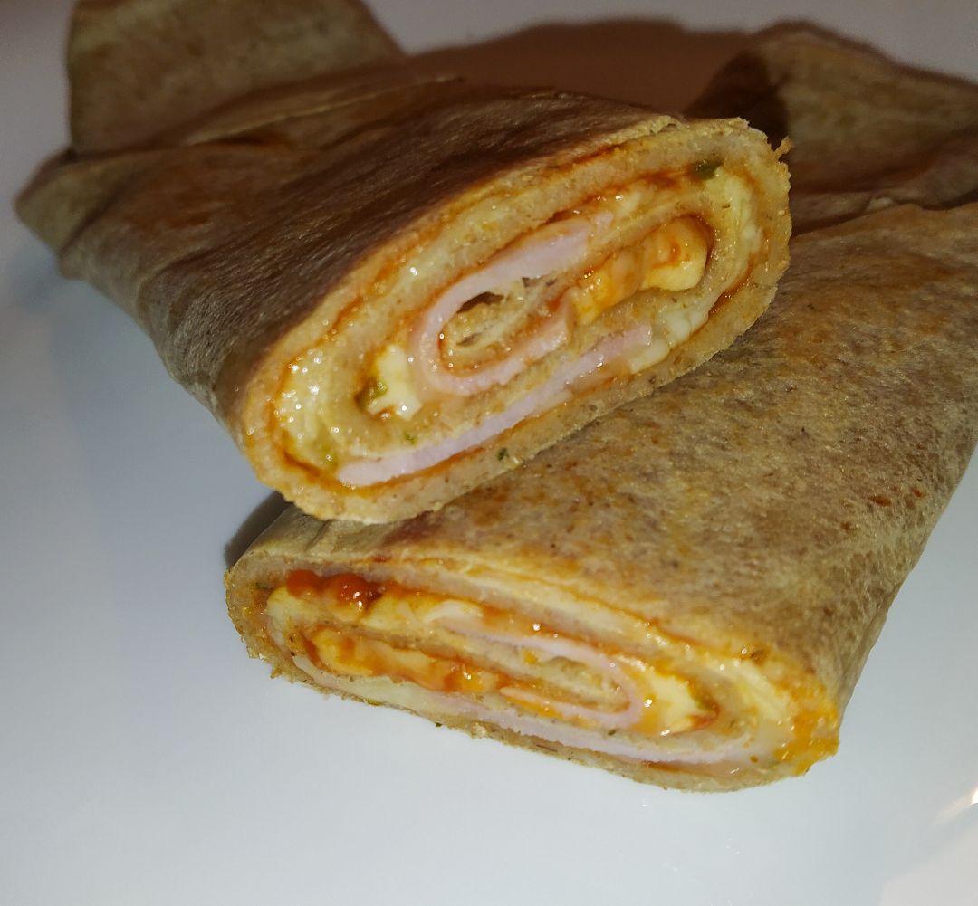Pizza crepe roll Pizza crepe roll