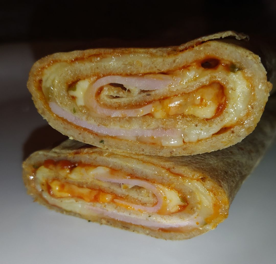 Pizza crepe roll Paso 7 Pizza crepe roll Paso 7