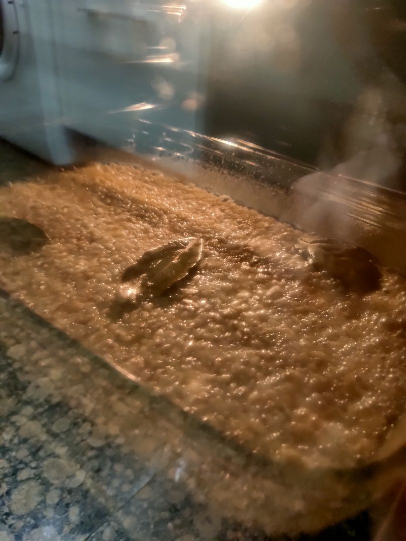 Arroz integral al horno (caldo y laurel) Paso 2 Arroz integral al horno (caldo y laurel) Paso 2