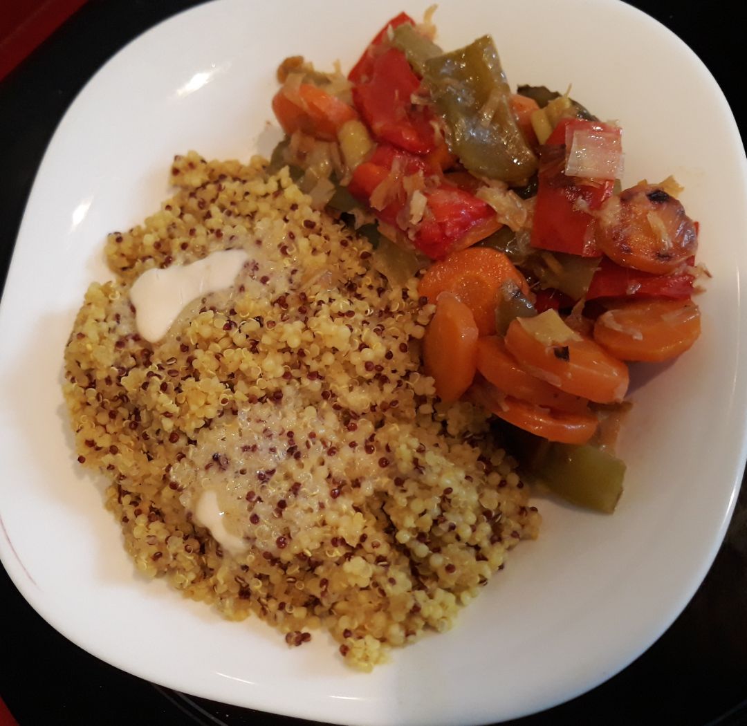 Quinoa y Bulgur con verduras