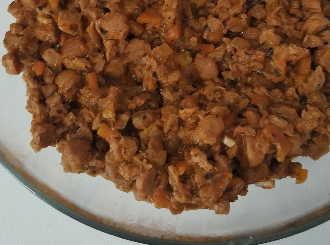 Boloñesa con soja texturizada Boloñesa con soja texturizada