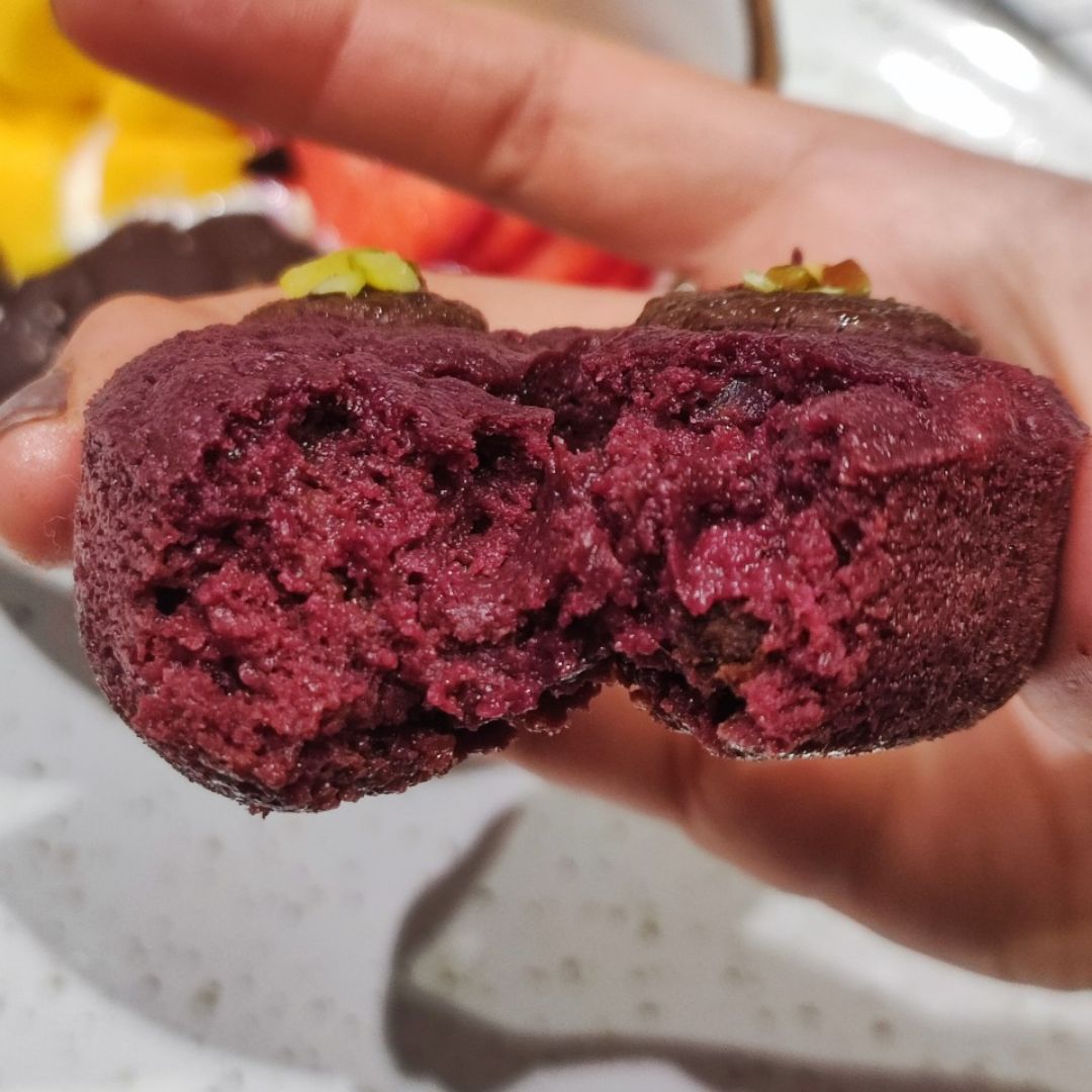 Donuts de remolacha, uvas pasas y nueces 🟣🍇🧠 Paso 6 Donuts de remolacha, uvas pasas y nueces 🟣🍇🧠 Paso 6