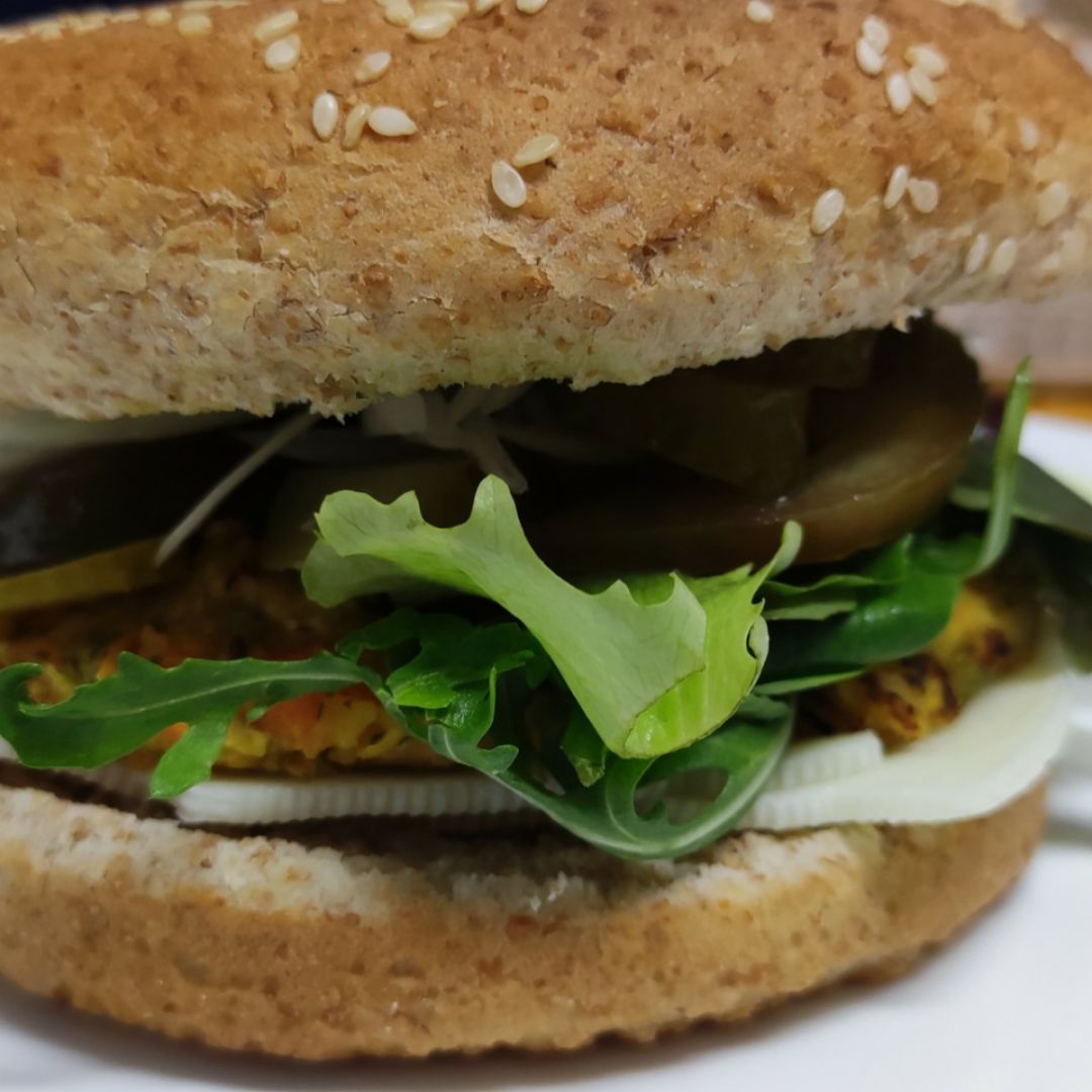 Hamburguesa vegetal Paso 4 Hamburguesa vegetal Paso 4