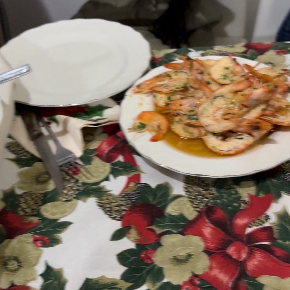 Gambas con salsa picante Gambas con salsa picante
