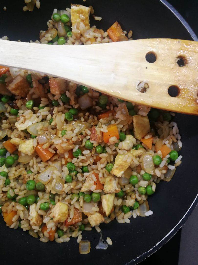 Arroz "tres delicias" Paso 4 Arroz "tres delicias" Paso 4