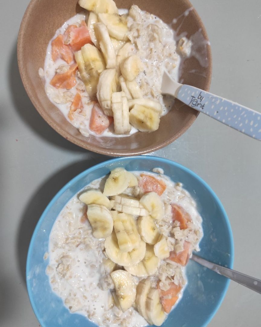 Gachas de avena otoñales Gachas de avena otoñales