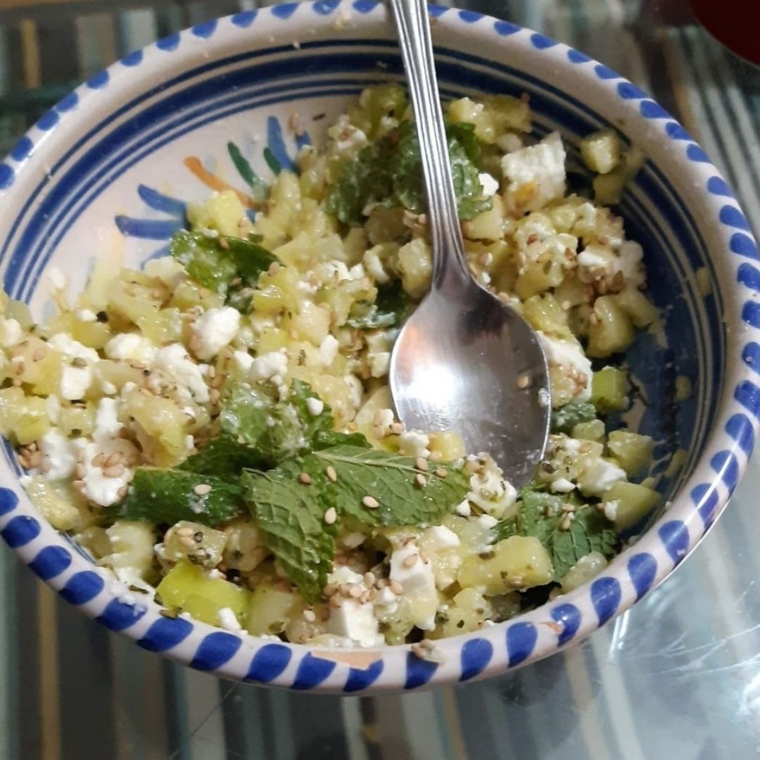 Ensalada de calabacin y queso feta Ensalada de calabacin y queso feta