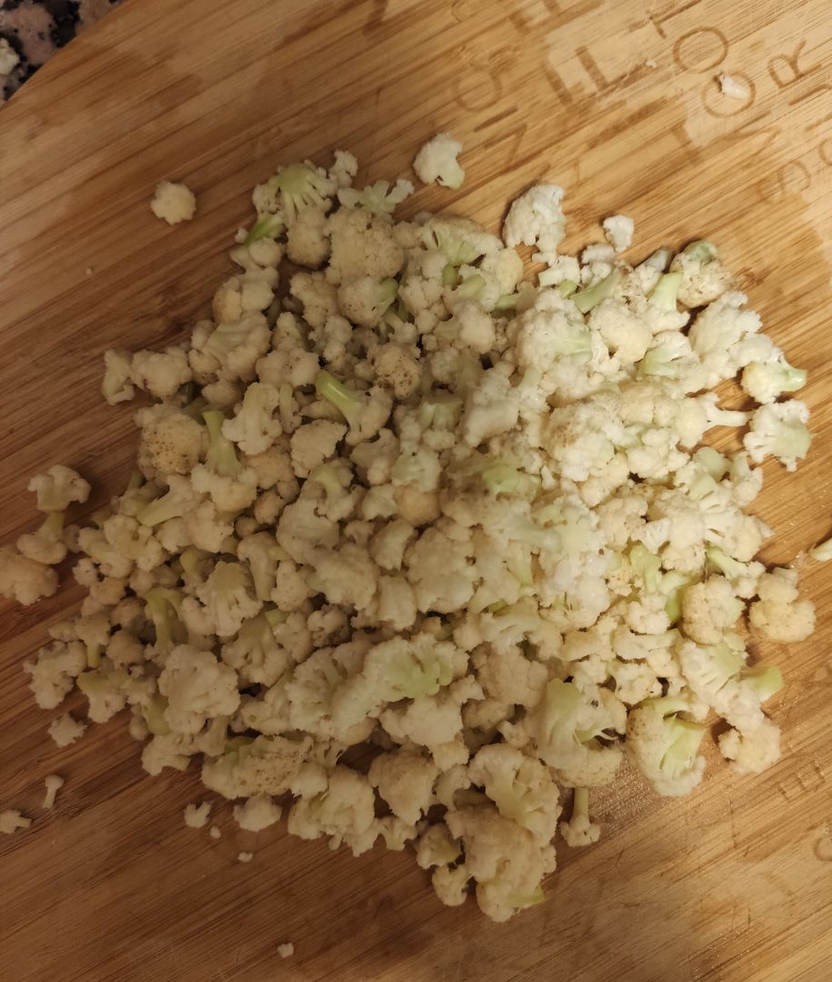 "Risotto" (Sin arroz) de coliflor con champiñones Step 0