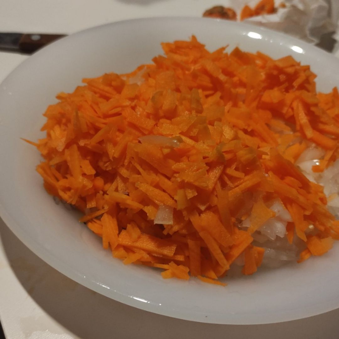Salsa de zanahoria y cebolla Paso 0 Salsa de zanahoria y cebolla Paso 0