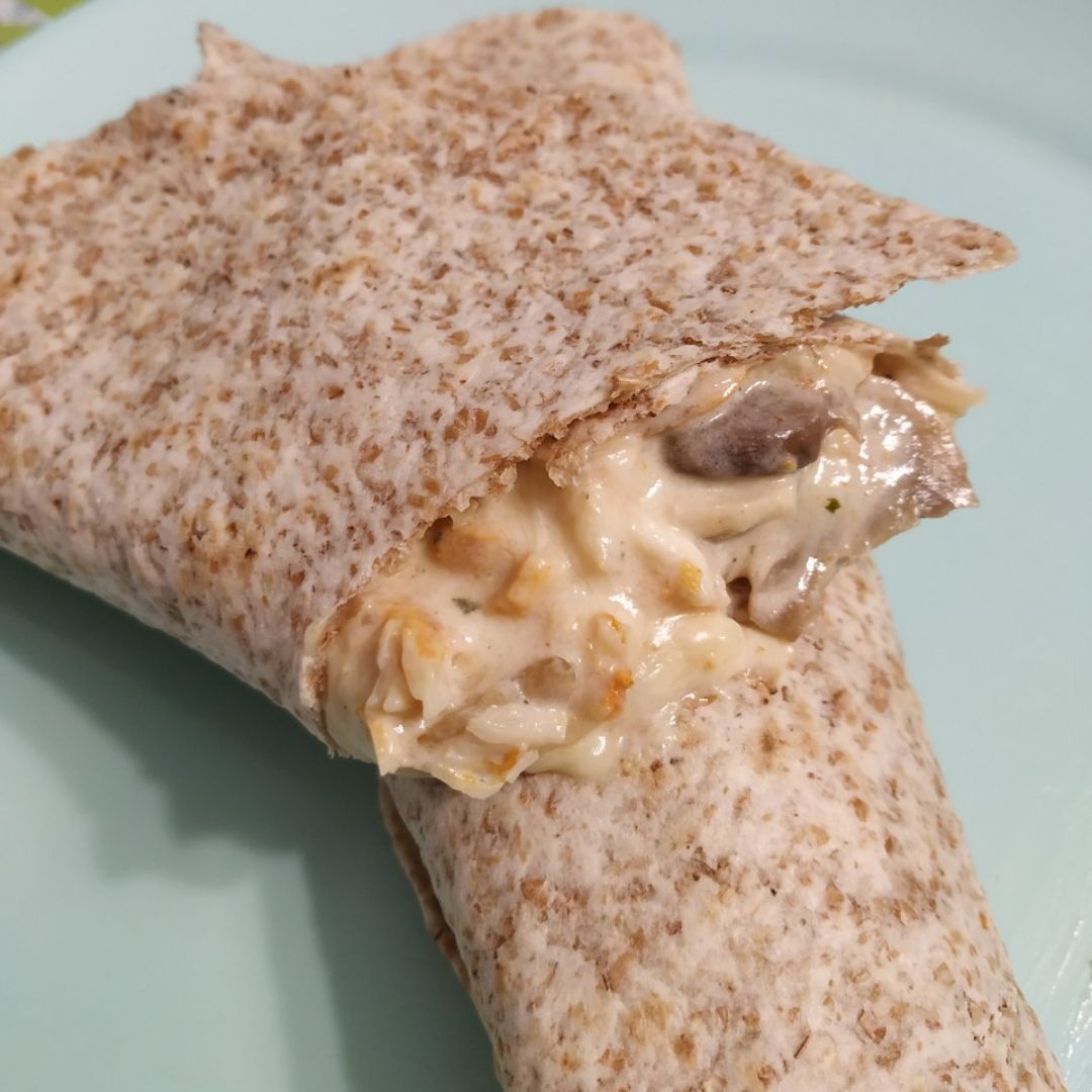 Fajitas a la carbonara