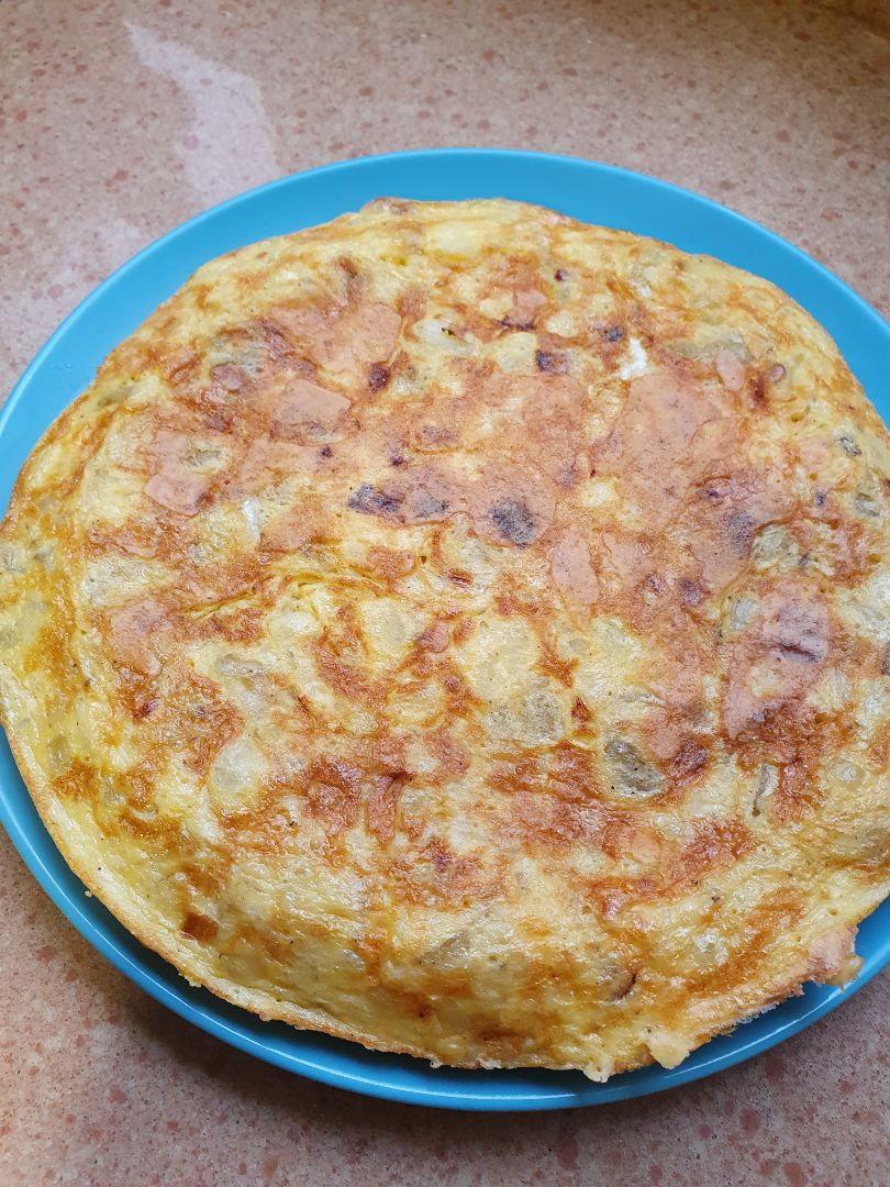 Tortilla de patata con cebolla (sin freir) Paso 3 Tortilla de patata con cebolla (sin freir) Paso 3