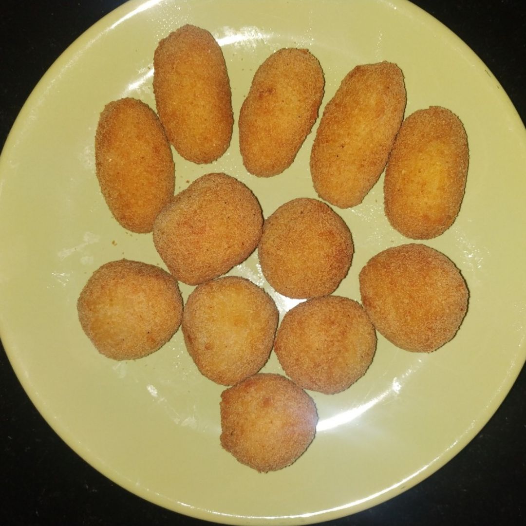 Croquetas de garbanzos y bacalao! Croquetas de garbanzos y bacalao!
