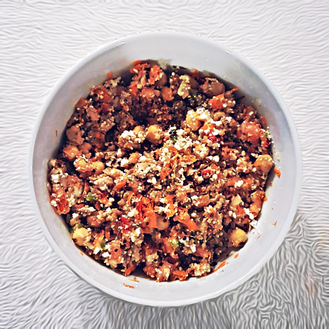 Ensalada de quinoa y garbanzosStep 0