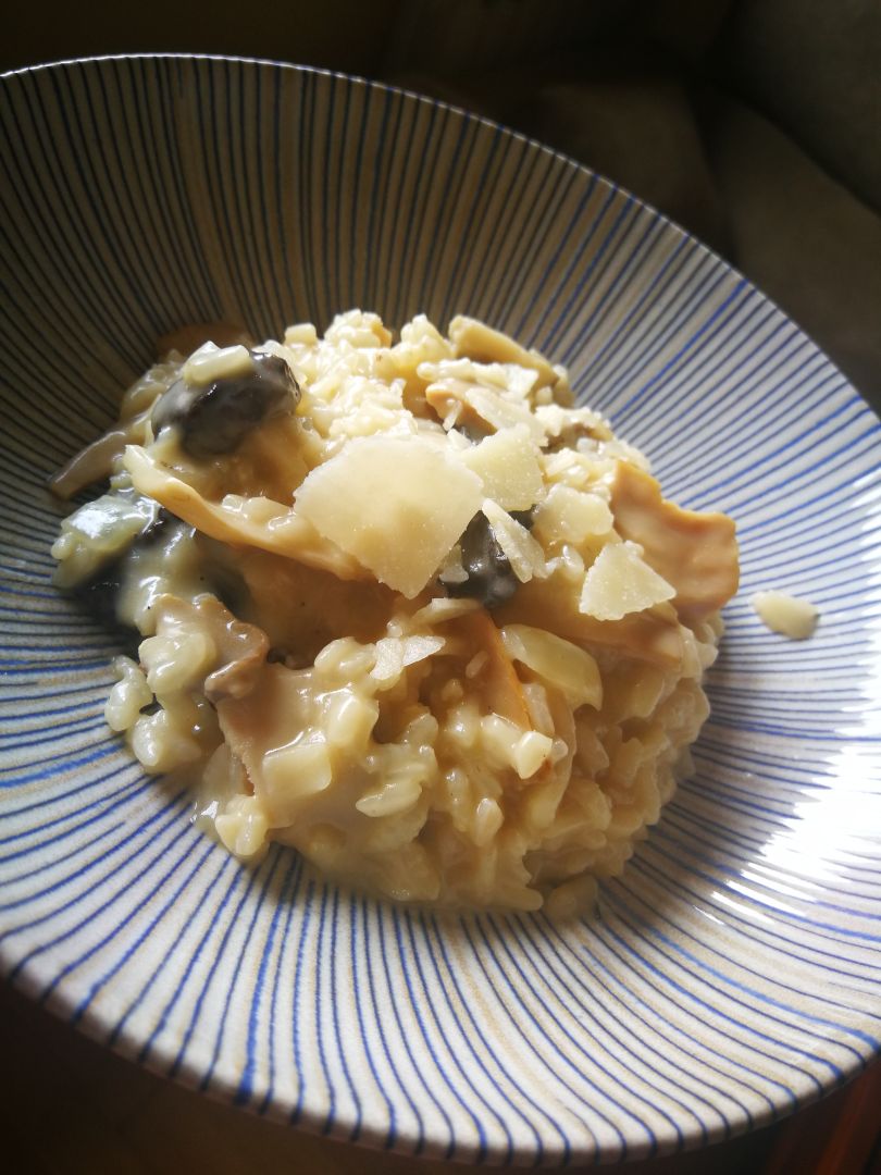Risotto de boletus ( setas ) y parmesano
