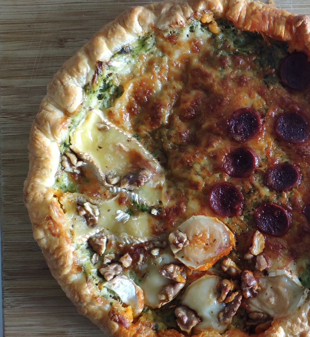 Quiche de espinacas y rúcula Quiche de espinacas y rúcula