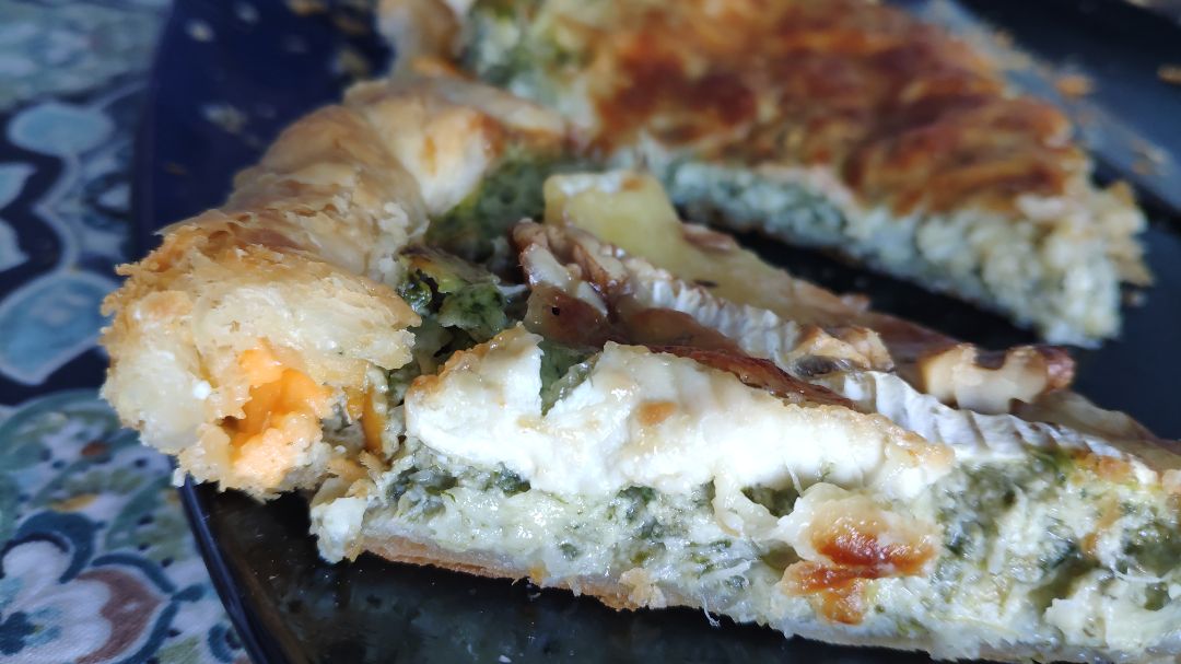 Quiche de espinacas y rúcula Paso 2 Quiche de espinacas y rúcula Paso 2