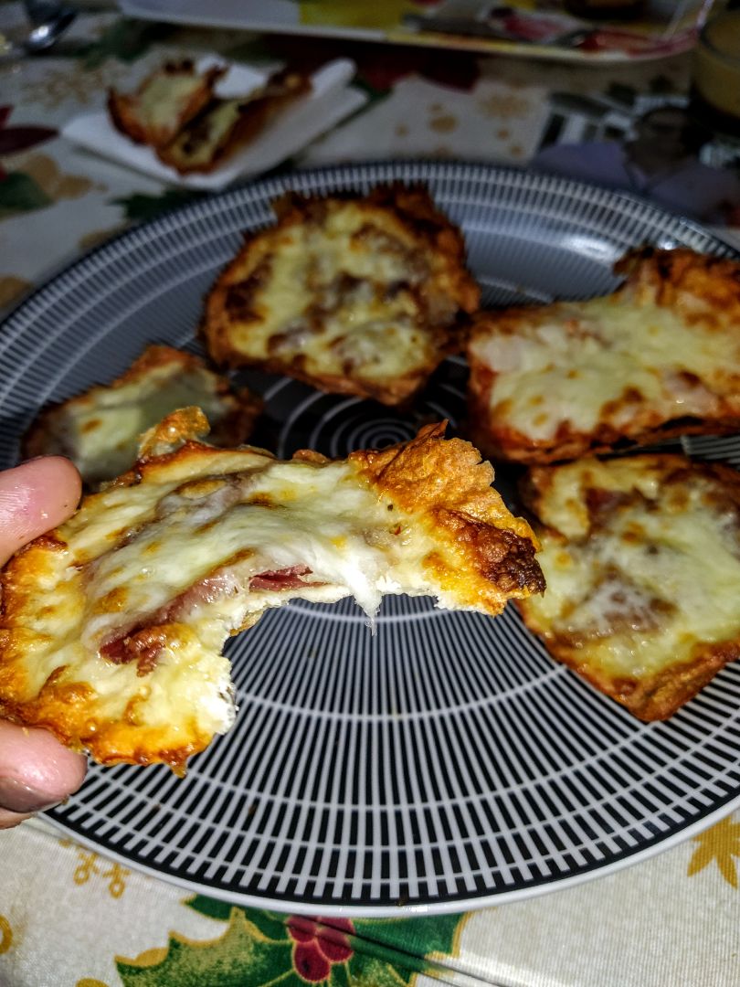 Pizza con base de pollo 👌 Pizza con base de pollo 👌
