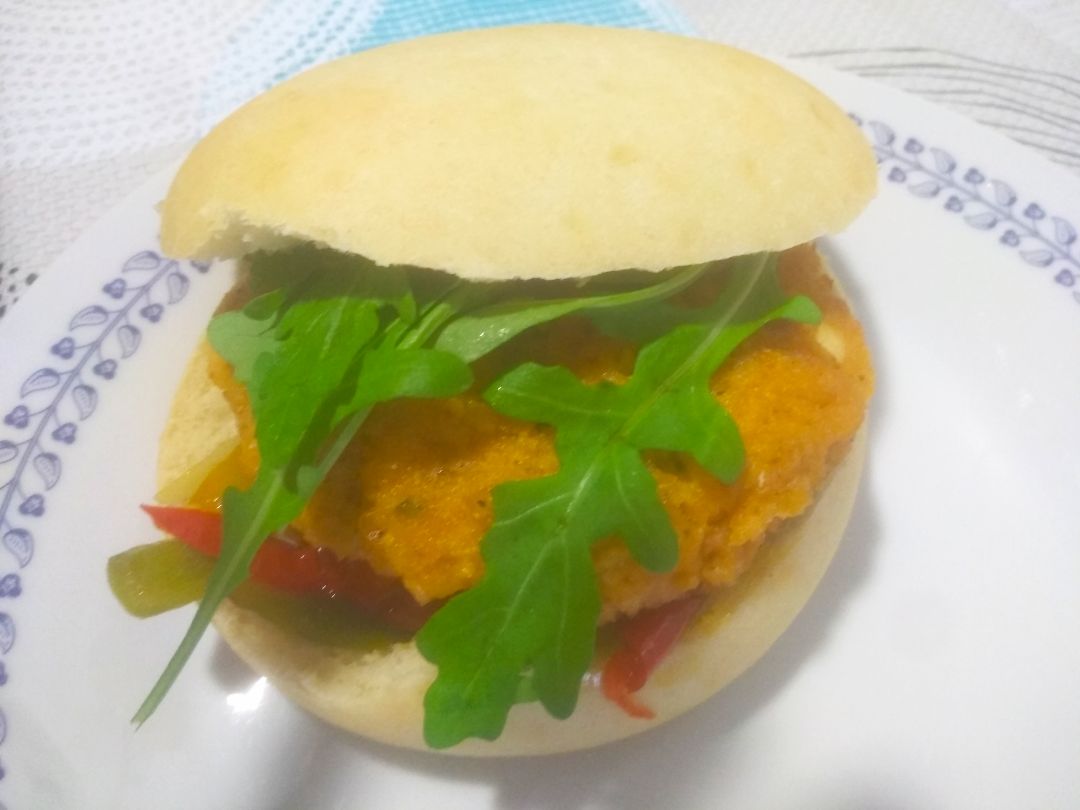 Hamburguesa de soja texturizada Hamburguesa de soja texturizada