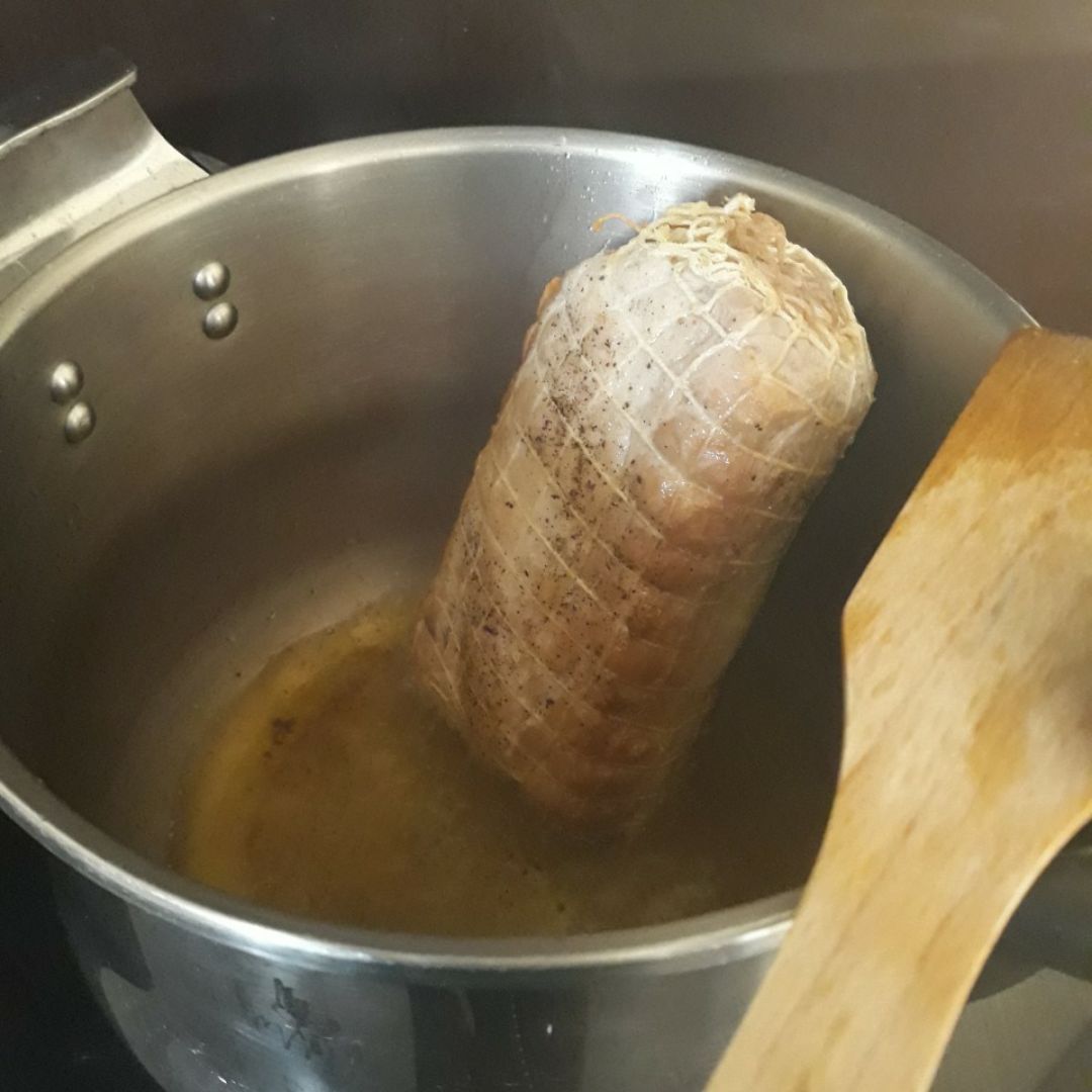 Carne mechá con salsa de naranja Paso 1 Carne mechá con salsa de naranja Paso 1