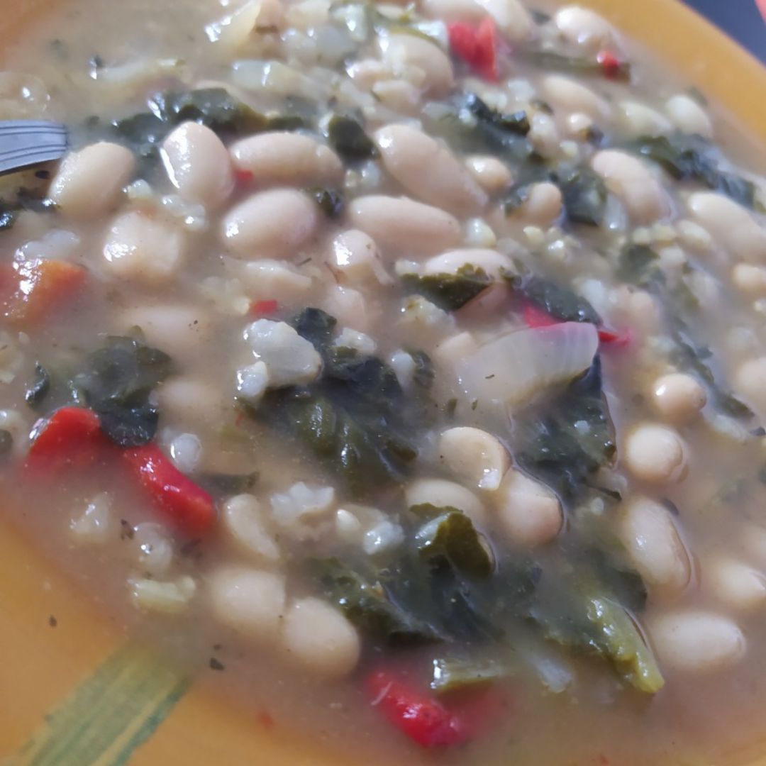 Alubias blancas al curry Alubias blancas al curry