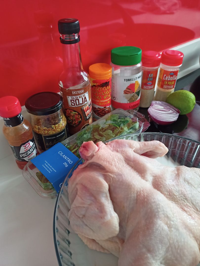 Pollo con mostaza y soja Paso 0 Pollo con mostaza y soja Paso 0