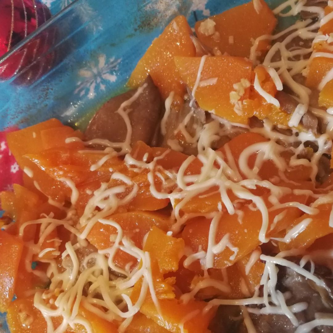 Calabaza con soja al horno Calabaza con soja al horno