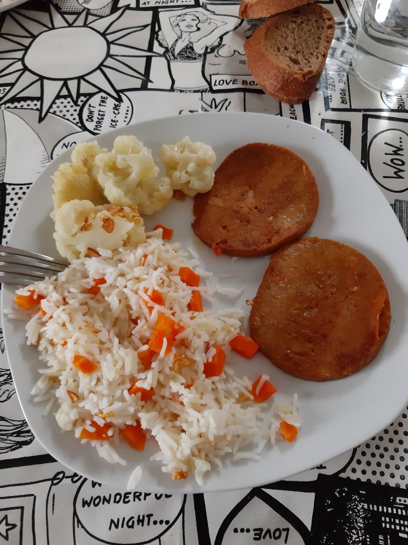 Veggie Burger con arroz Veggie Burger con arroz