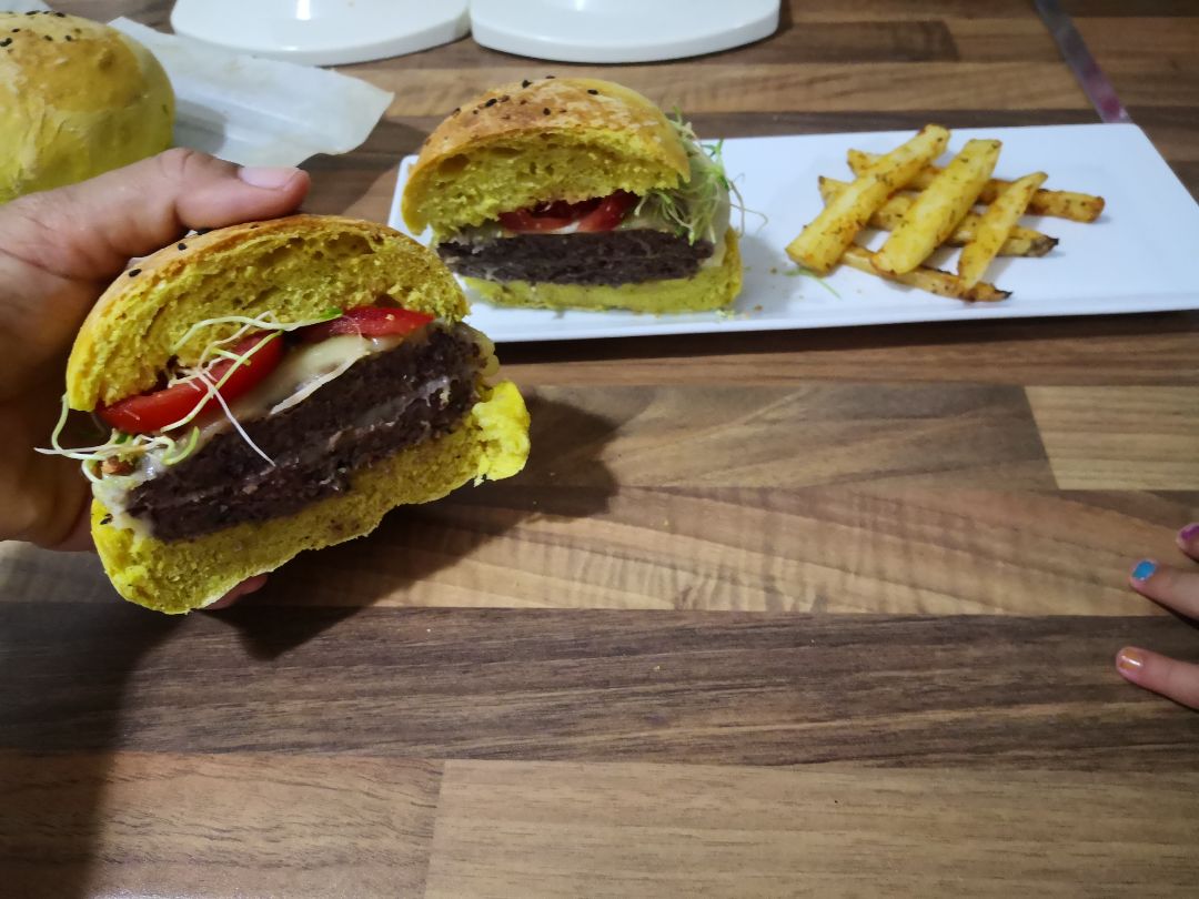 Hamburguesa de alubias 